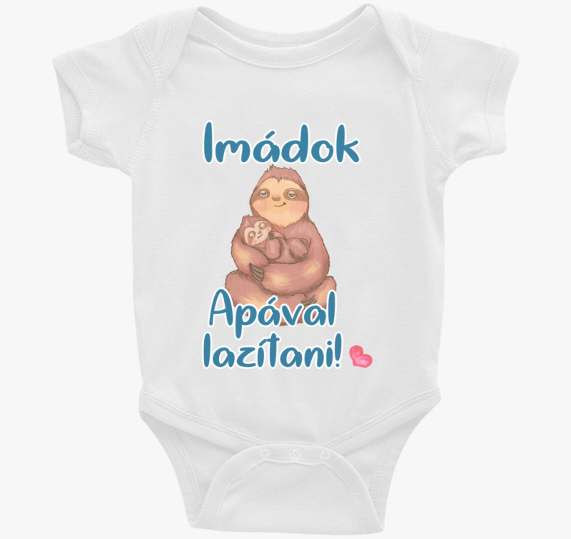 Imádok apával lazítani lajhár fiús body