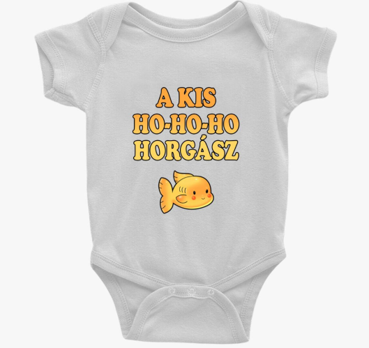 Kicsi horgász baba body