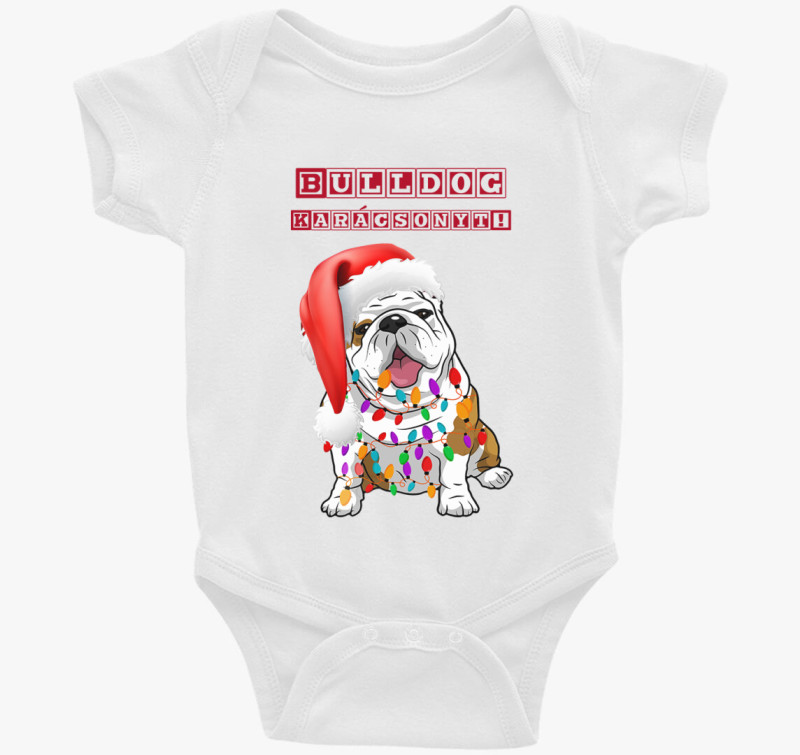 Bulldog Karácsonyt body