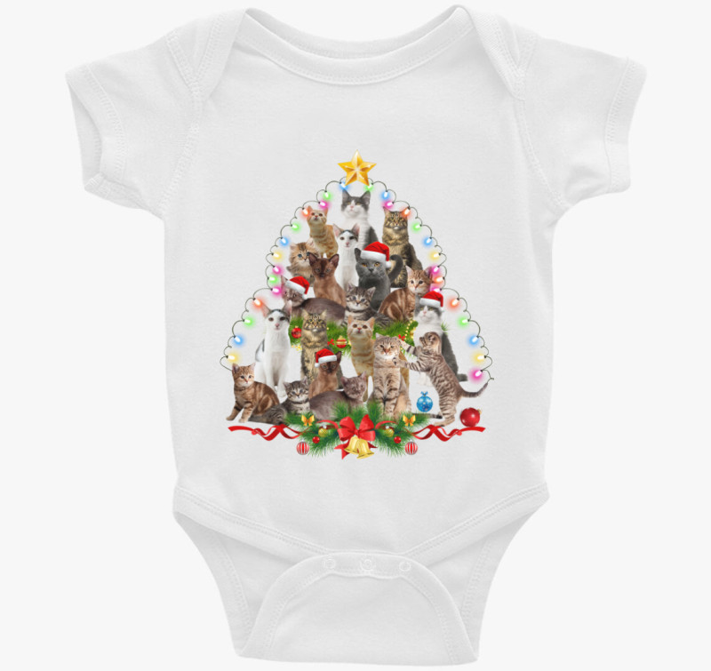 Karácsonyi macskaland body