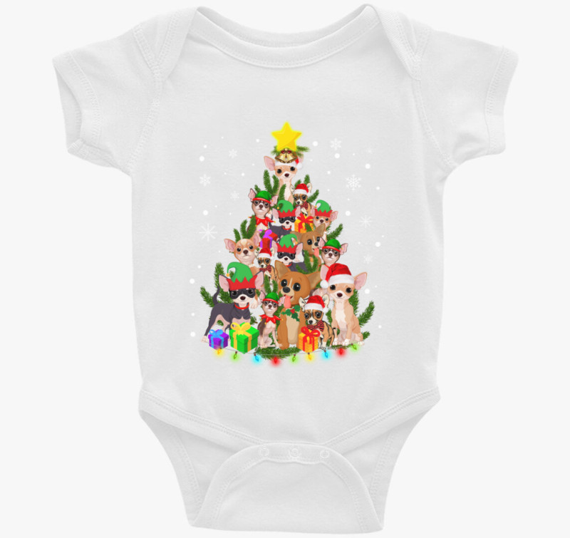 Chihuahua karácsonyfa body