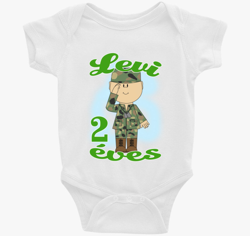 Katona szülinapi gyerek body