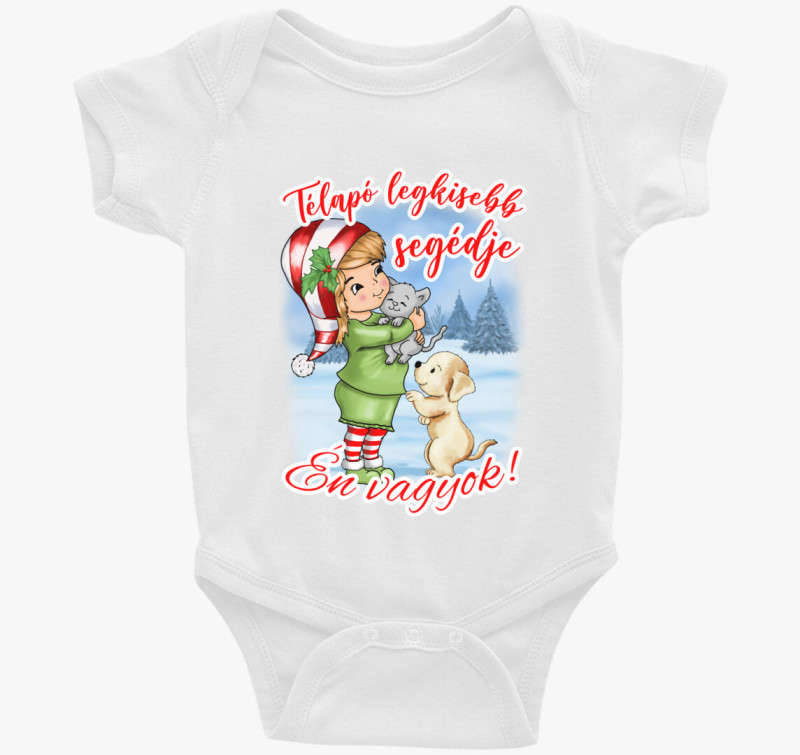 A télapó legkisebb segédje manó lány gyerek body