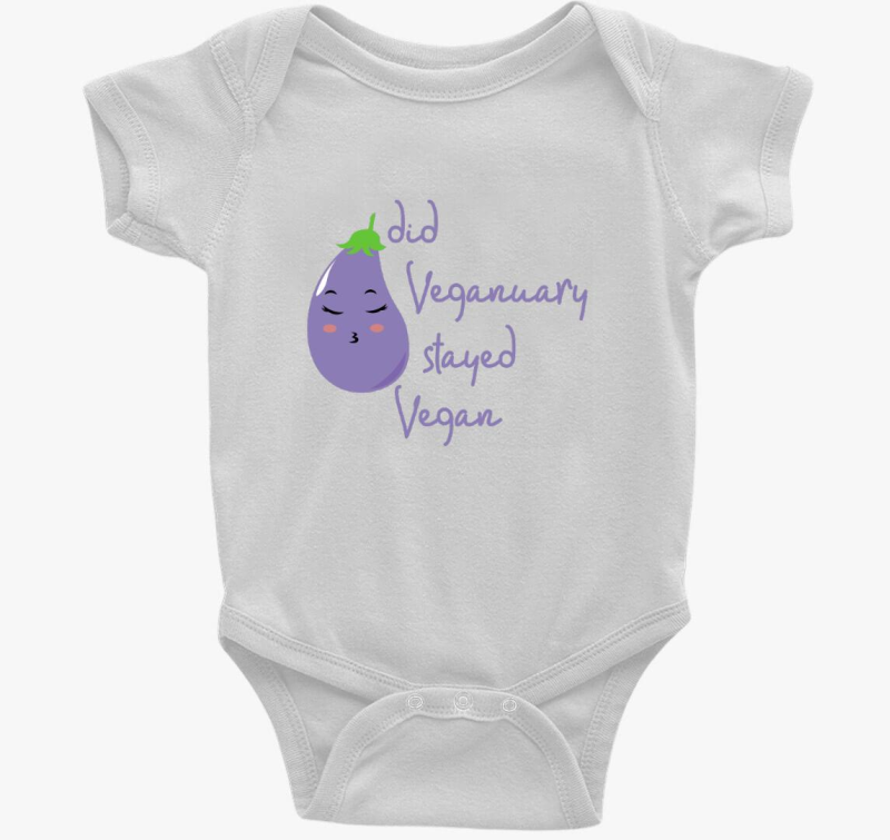 Did Veganuary padlizsános (lila betűs) body
