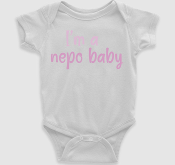I'm a nepo baby (rózsaszín) feliratos body