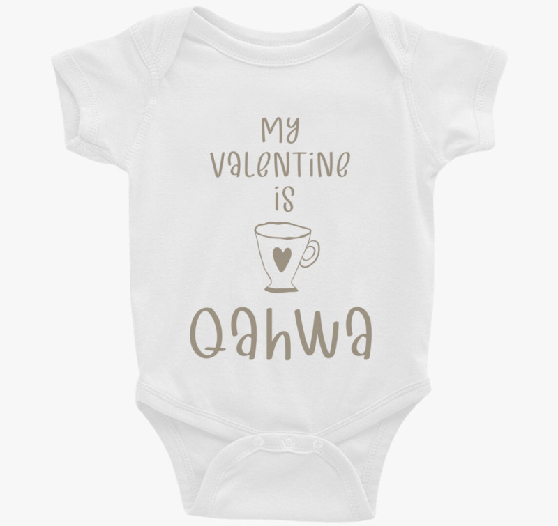 My Valentine is Qahwa - török/arab kávés (világos) body 