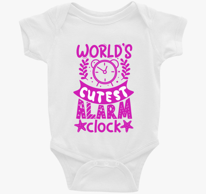 Legcukibb ébresztőóra rózsaszín body