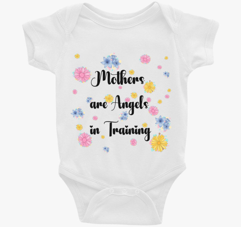 Mothers are angels in training body