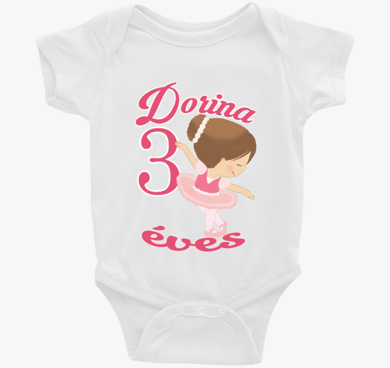 Szülinapi névvel balerína táncol body