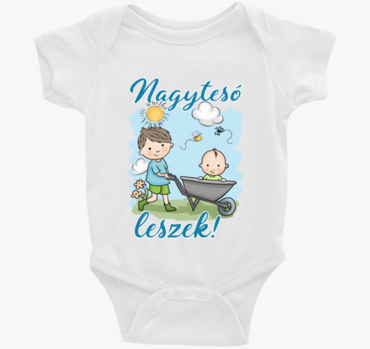 Nagytesó leszek, kisfiú tol ta...