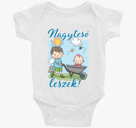 Nagytesó leszek, kisfiú tol ta...