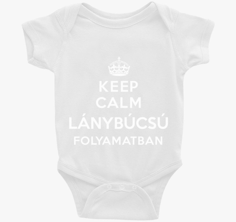 Keep calm lánybúcsú folyamatban body