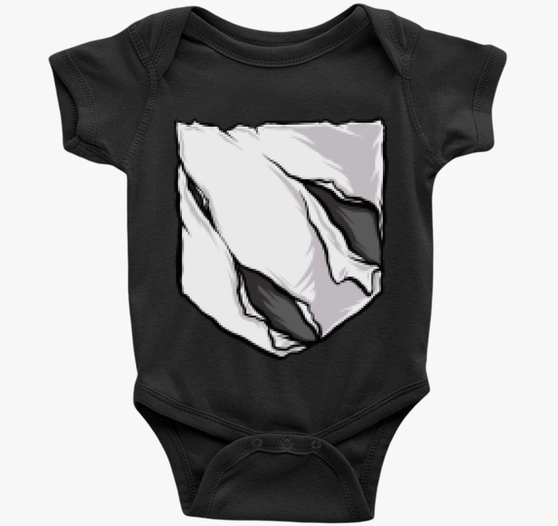 Szakadt zsebmintás body