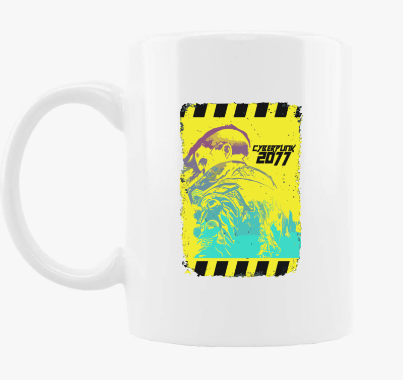 Cyberpunk 2077 plakát bögre