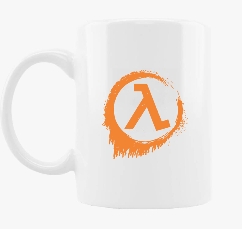 Half Life logo bögre