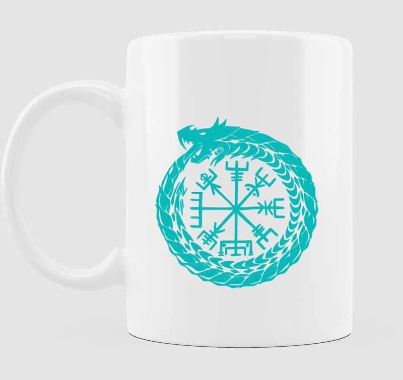 Vegvisir védő rúna bögre