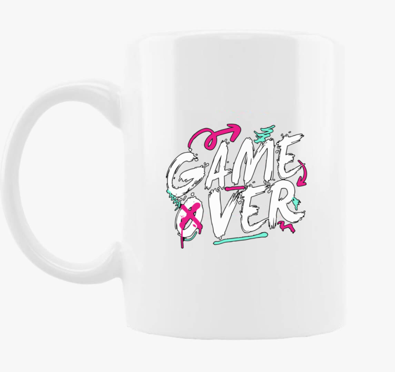 GameOver feliratos bögre