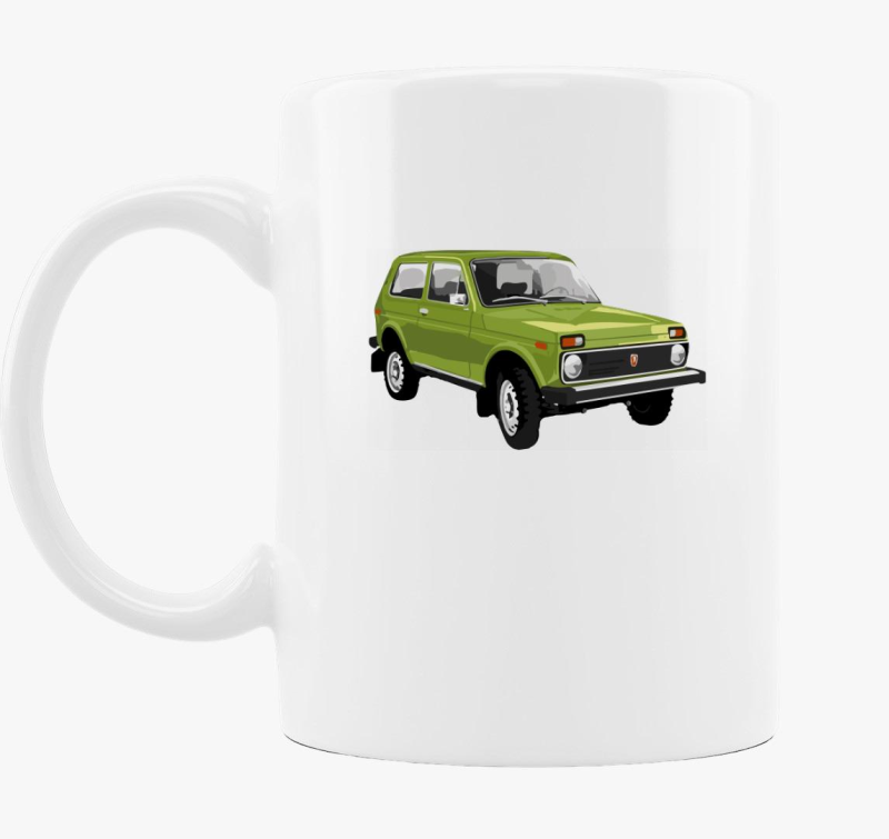 Zöld Lada Niva bögre