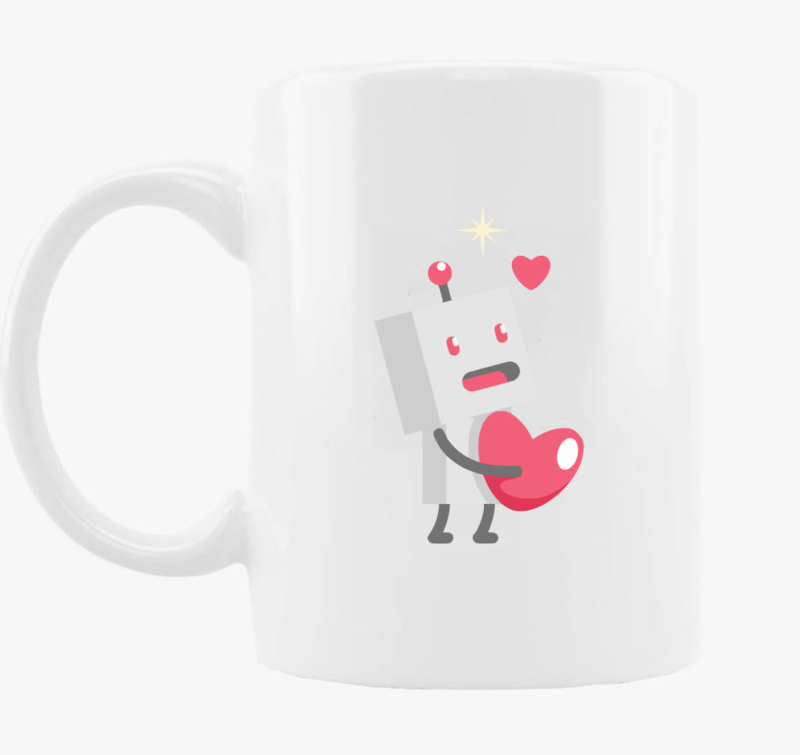 Robot szerelmes fiú páros bögre