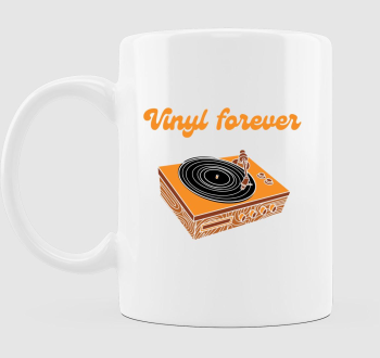 Vinyl Forever - lemezjátszós bögre