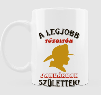 Legjobb tűzoltó január bögre