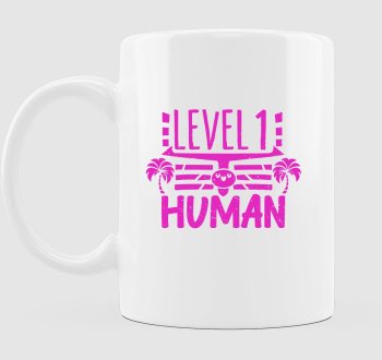 Level 1 Human pink bögre