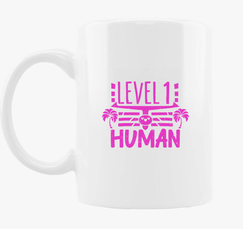 Level 1 Human pink bögre
