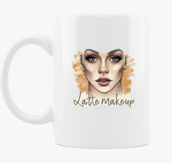 Latte makeup art bögre