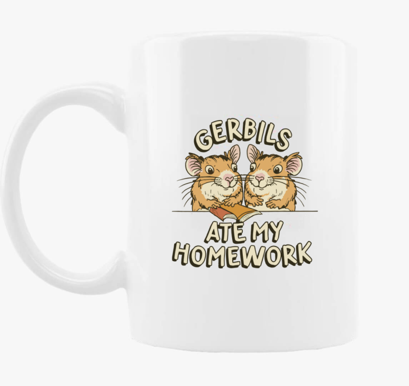 Gerbils my homework bögre