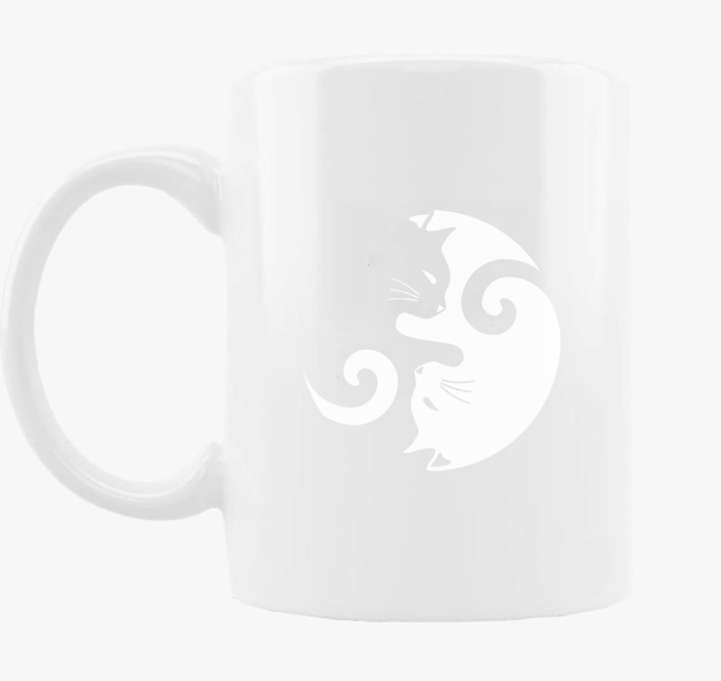 Macska Jin Jang bögre