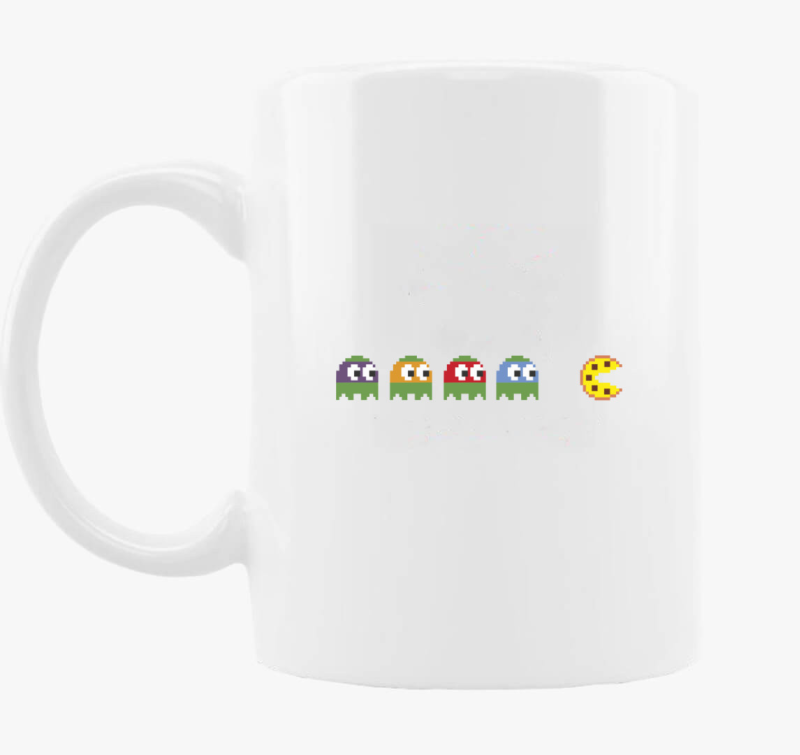 Pack Man Tini Nindzsa Harci Teknőc pizza vicces bögre