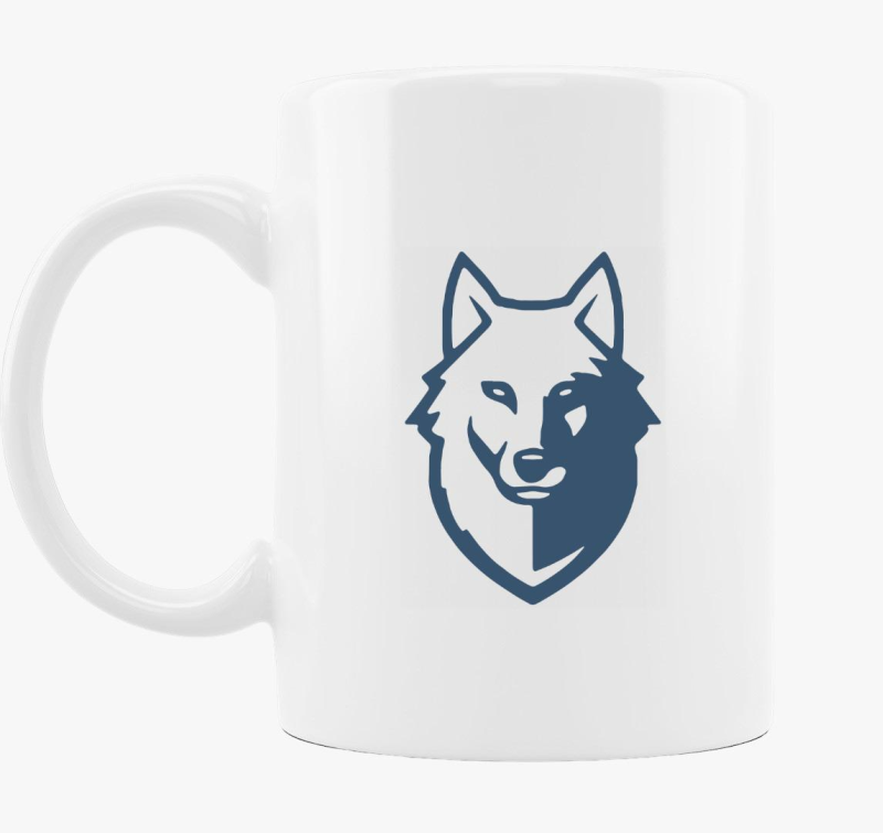 Farkas fej design divat bögre