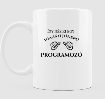 Jóképű programozó bögre