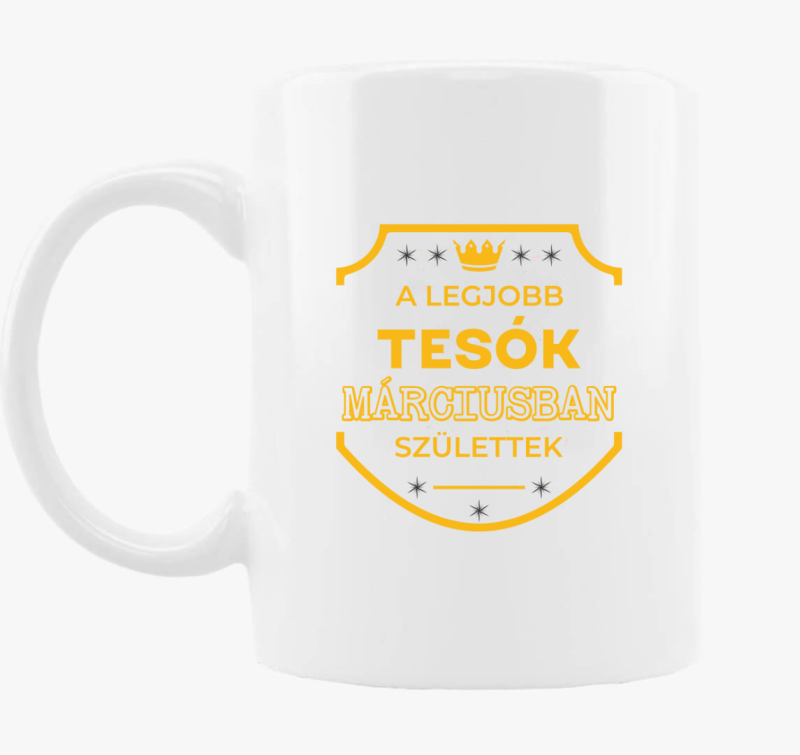 A legjobb tesók márciusban születtek bögre