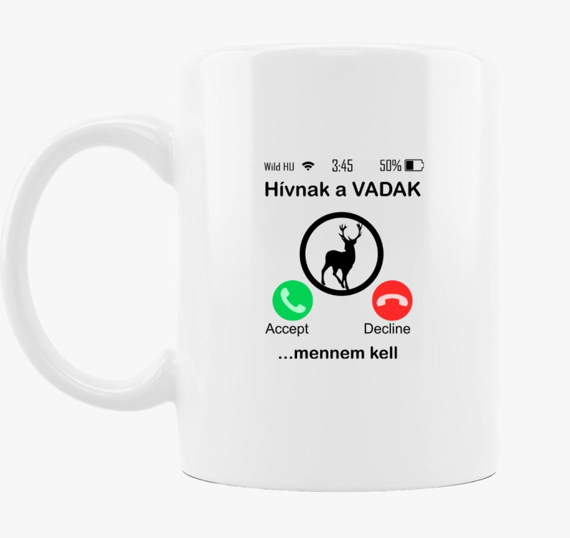 Hívnak a vadak bögre