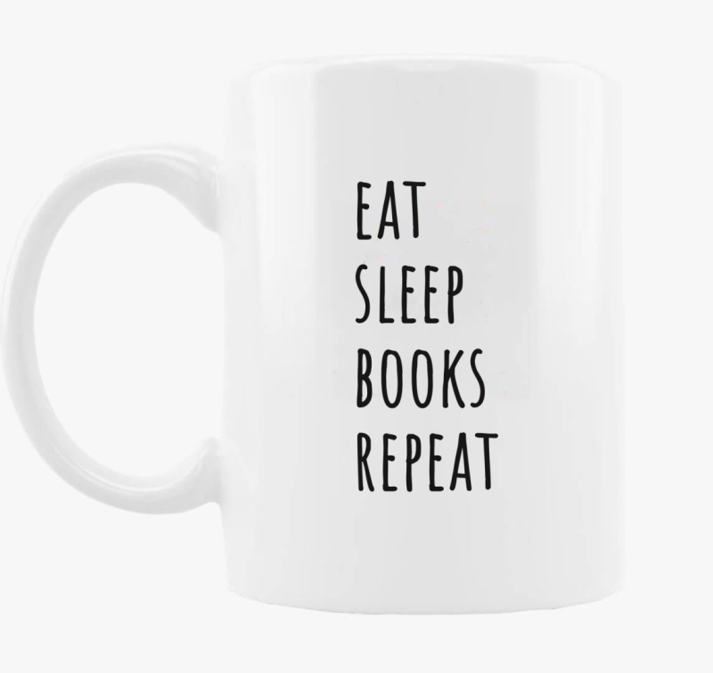 Eat Sleep Books bögre