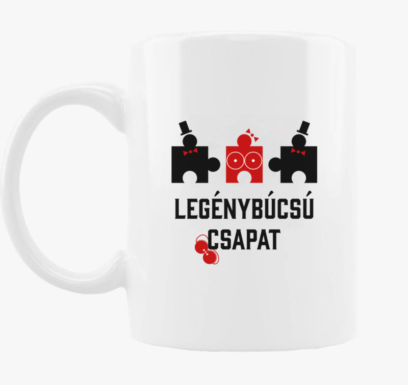 Legénybúcsú csapat legénybúcsúra puzzle bögre