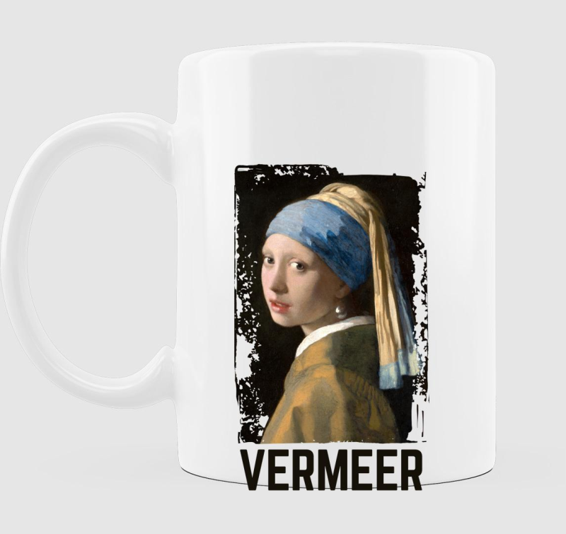Vermeer Lány gyöngy fülbevalóval bögre