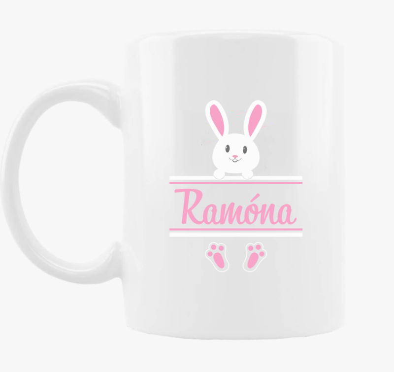 Húsvéti nyuszis (választható névvel!) bögre