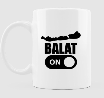 Balat-ON Balaton fekete bögre