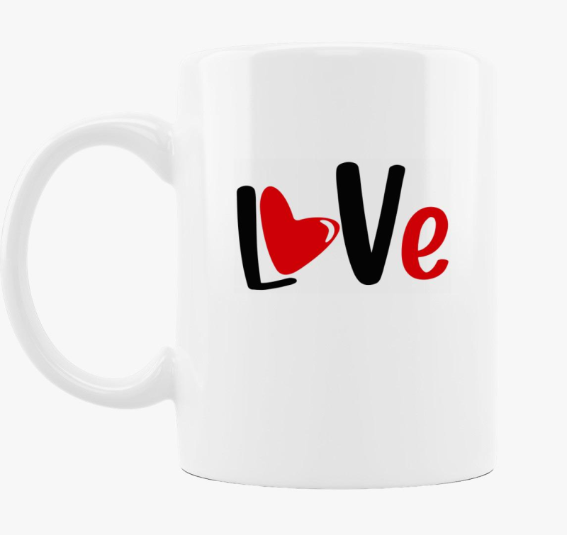 Love felirat bögre