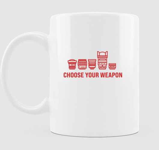 Choose your weapon bordó mintá...