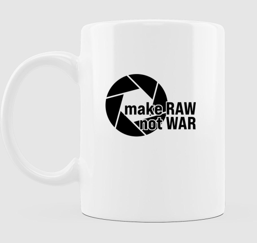 Make RAW not WAR fekete mintás...