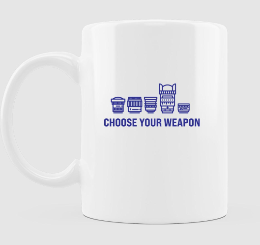 Choose your weapon kék mintás ...