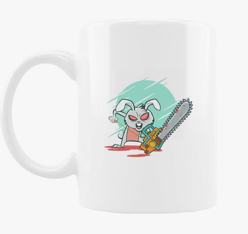 Őrült nyuszis bögre