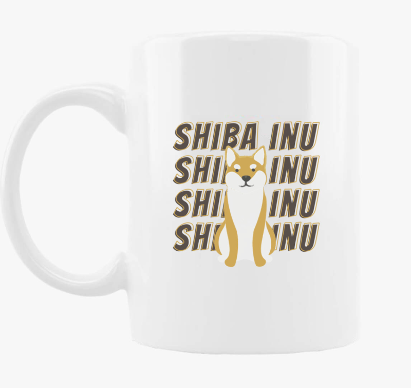 Shiba inu mintás bögre