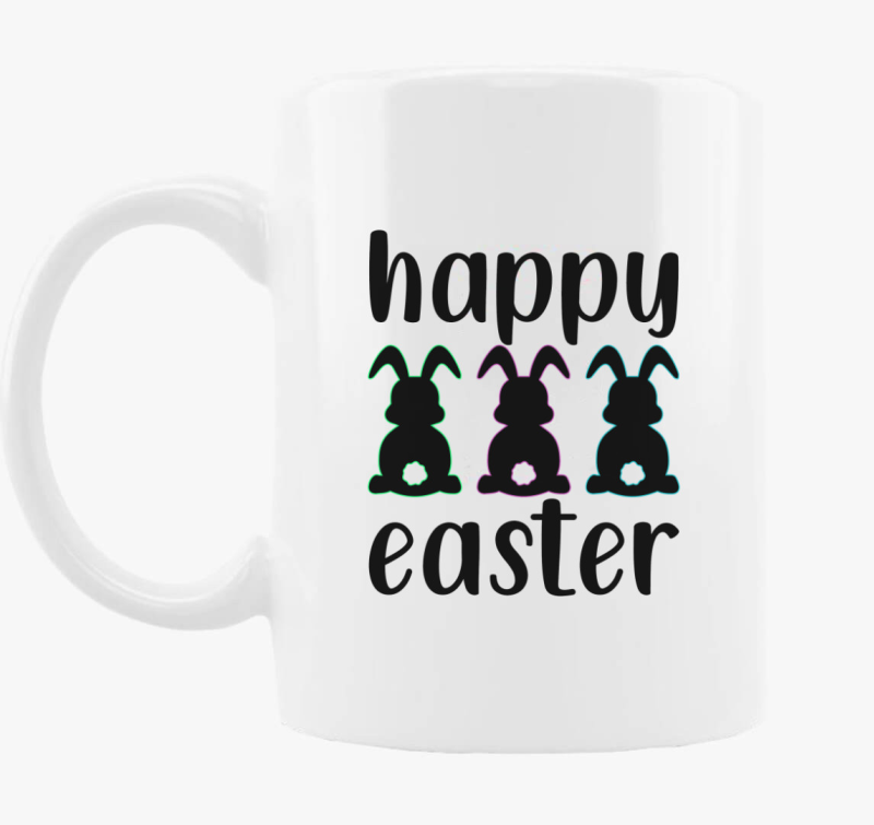 Édes fekete nyuszis bögre