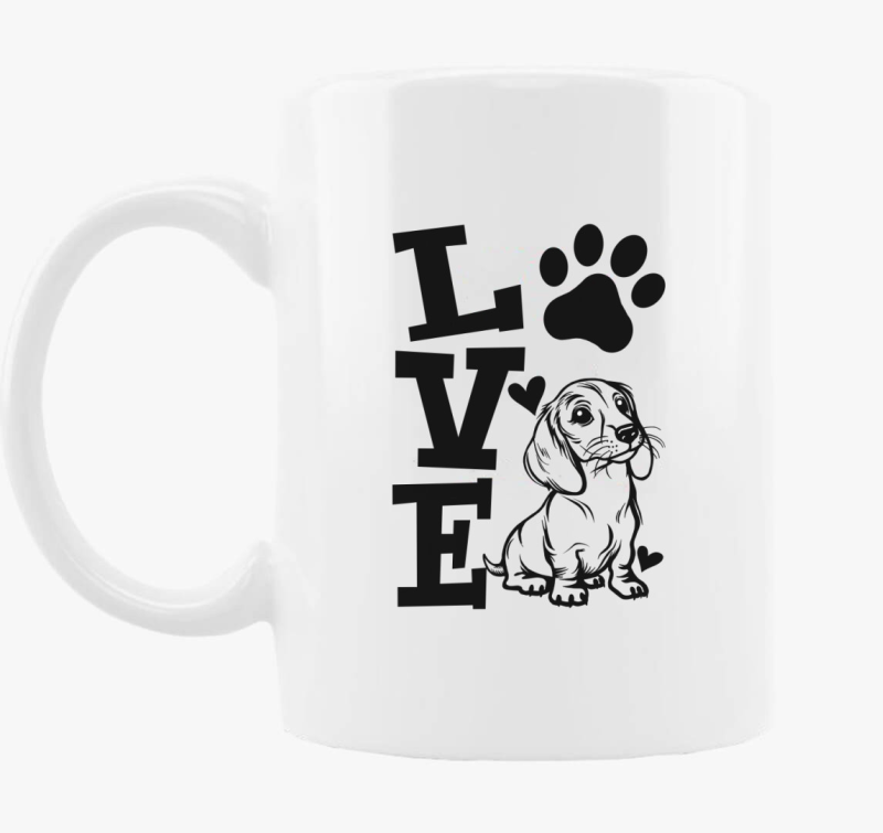 Tacsi Love tacskó bögre