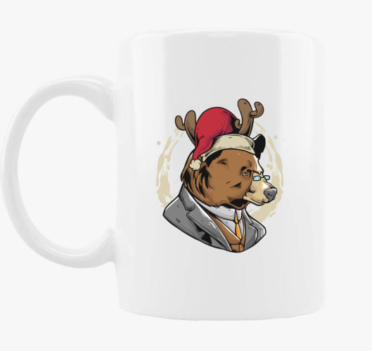 Karácsonyi Medve bögre