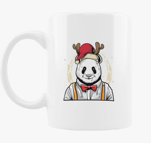 Karácsonyi Panda bögre